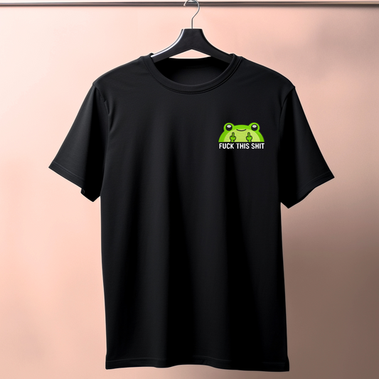 embroidered frog meme t-shirt funny design